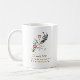 Taza De Café Agradecimiento Personalizado al Médico Nuevos Comi
