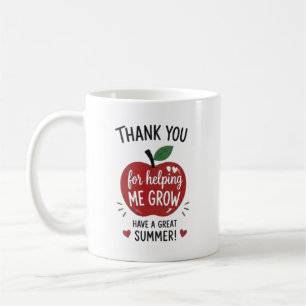 Taza De Café Agradecimiento Personalizado Maestro Ayudándome a
