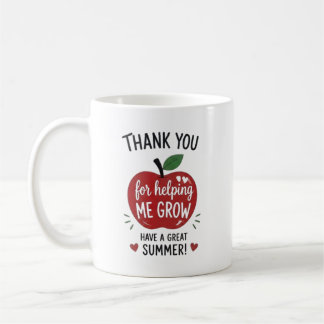 Taza De Café Agradecimiento Personalizado Maestro Ayudándome a