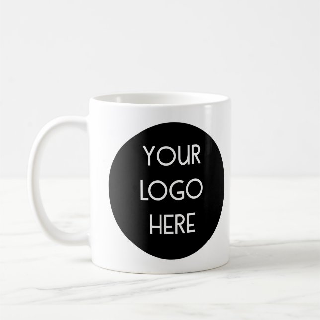Taza De Café Agrega tu logotipo personalizado (Izquierda)