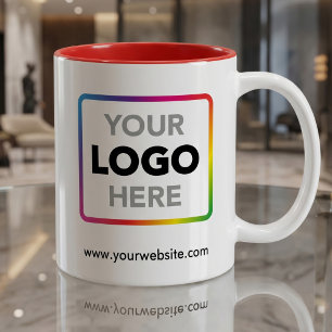 Taza De Café Agrega tu logotipo y sitio web Promoción de marc