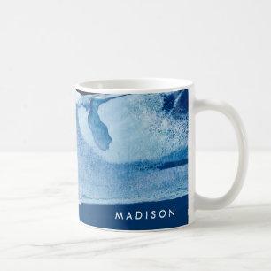 Taza De Café Agrega tu nombre   Blue Amore II