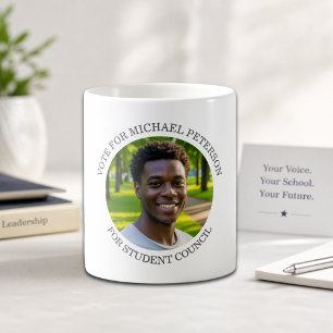 Taza De Café Agrega tu propia foto y título de campaña electora