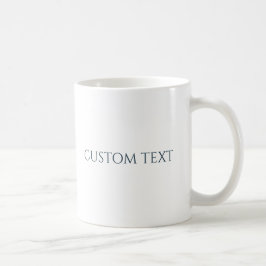 Taza De Café Agrega tu propio texto, regalo personalizado para