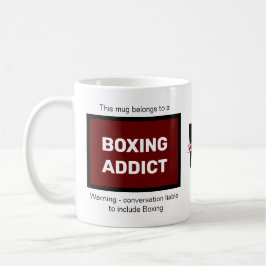 Taza De Café Agregador de boxeo Añadir su nombre Monograma inic