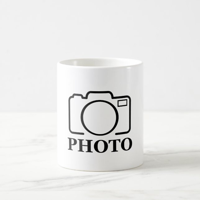 Taza De Café Agregar foto personalizada boda moderna linda eleg (Centro)