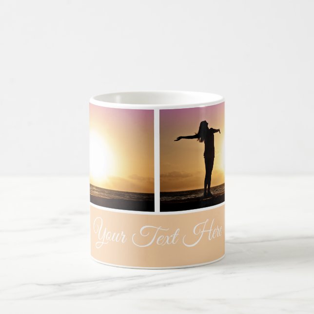 Taza De Café Agregar texto y foto (Centro)