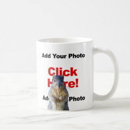 Taza De Café Agregar una ardilla personalizada Photobomb Agrega