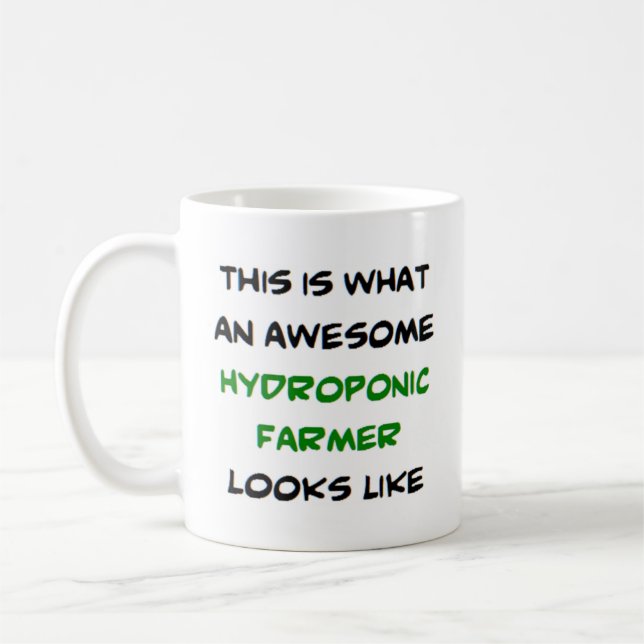 Taza De Café agricultor hidropónico, impresionante (Izquierda)