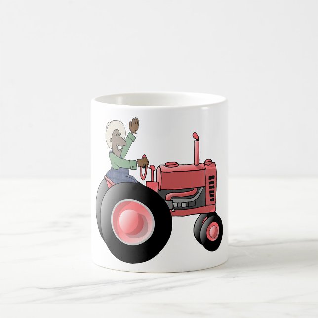 Taza De Café Agricultor Montando Un Tractor De Café (Subido por el creador)