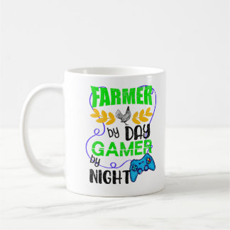 Taza De Café Agricultor por jugador de día por noche