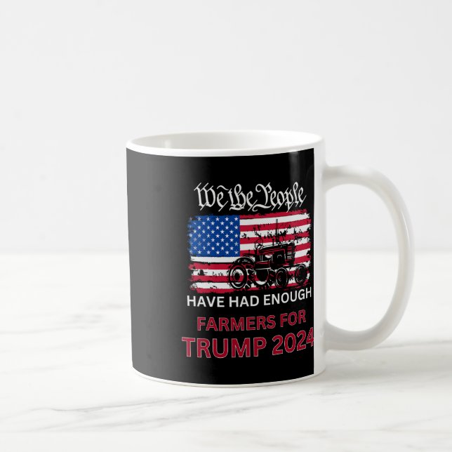 Taza De Café Agricultores Republicanos Por Trump 2024 Nosotros, (Derecha)