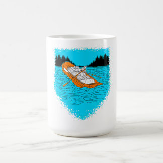 Taza De Café Agua blanca Raftando el Oar después