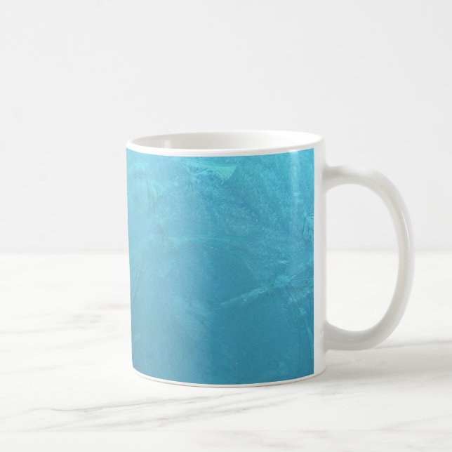 Taza De Café Agua congelada Helado Azul Moda Invernal Metálico (Derecha)