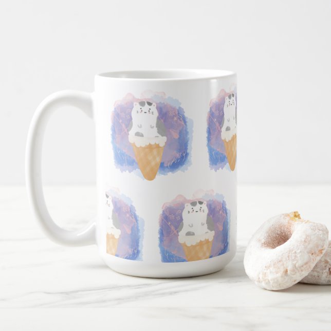 Taza De Café agua de gato helado (Con donut)