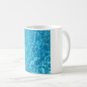 Taza De Café Agua de Piscina Azul Cielo Cristalino