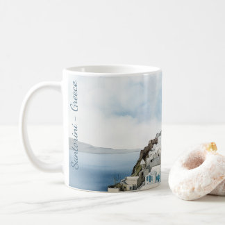 Taza De Café Agua de Santorini Grecia