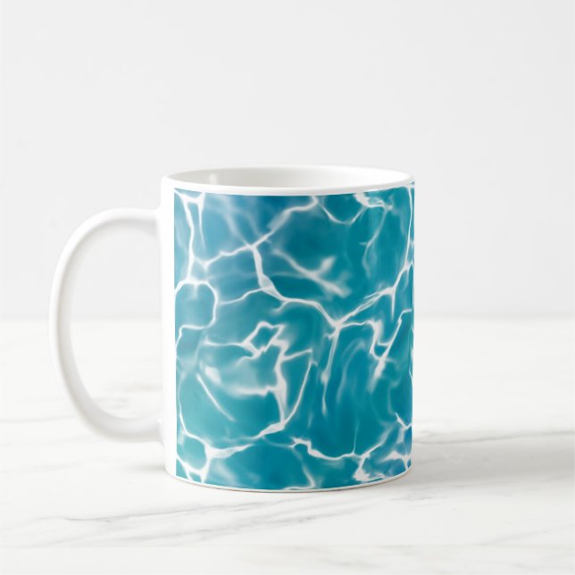 Taza De Café Agua del Mar Azul (Izquierda)