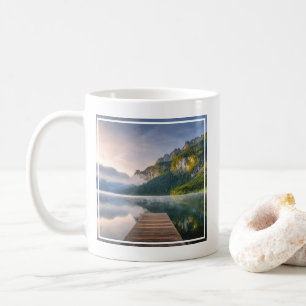 Taza De Café Agua Lago alpino de Azure, Austria