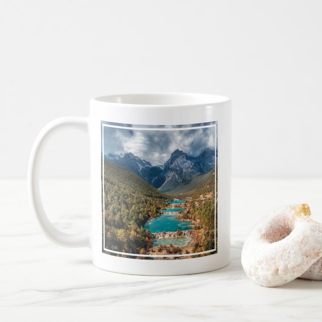 Taza De Café Agua | Lago Blue Moon, China (Con donut)