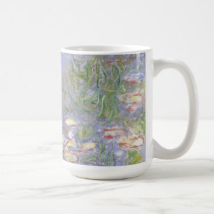 Taza De Café Agua-Lirios de Claude Monet el  , racimo de hierba