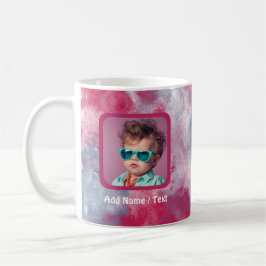 Taza De Café Agua magenta lavado de agua y Personalizable fotog