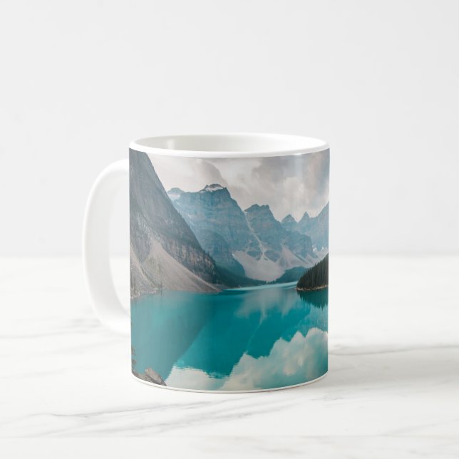 Taza De Café Agua | Moraine Lake Alberta Canadá (Anverso izquierdo)