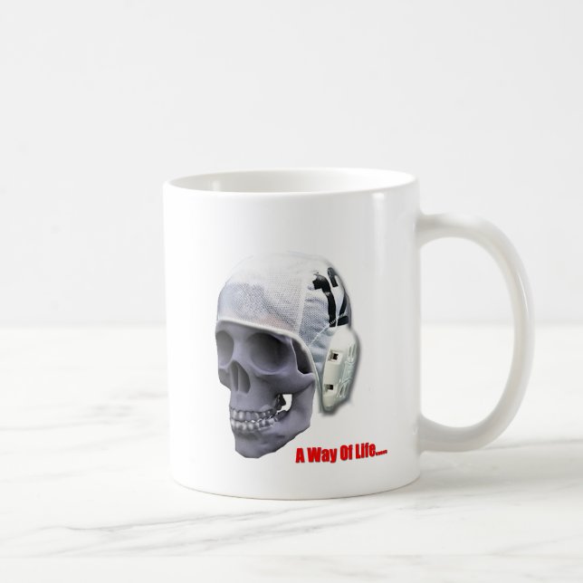 Taza De Café agua-polo-cráneo (Derecha)