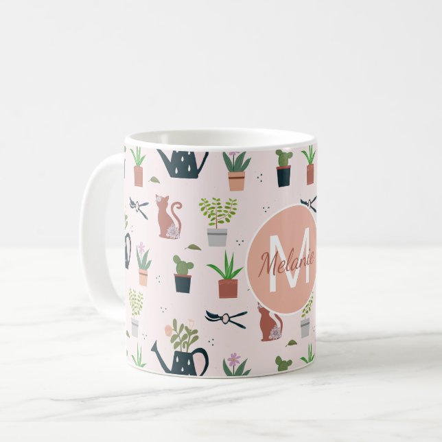Taza De Café Agua puede plantar a los gatos jardinería personal (Anverso izquierdo)