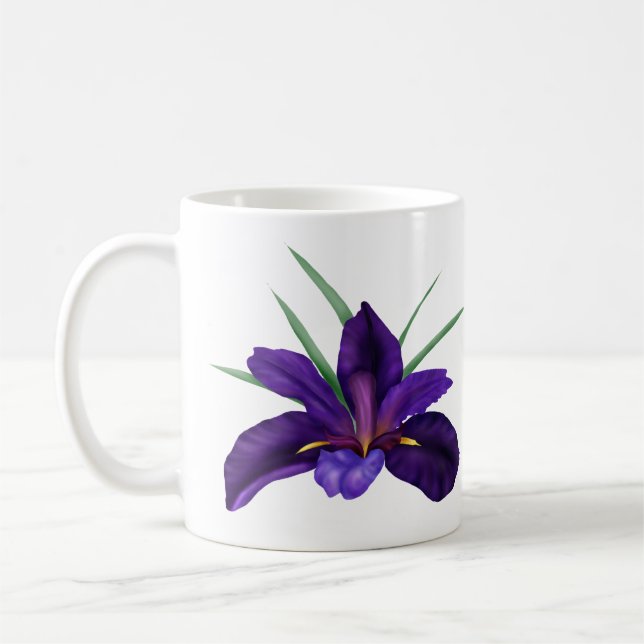 Taza De Café Agua Púrpura Profunda Bog Ilustracion Iris (Izquierda)