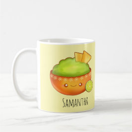 Taza De Café Aguacamole Y Chips De Tortilla