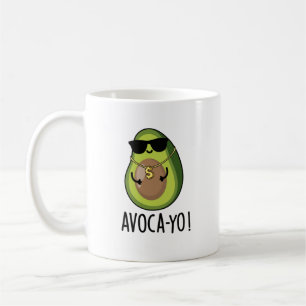 Taza De Café Aguacate a-yo Funny Guay Aguacate Pun