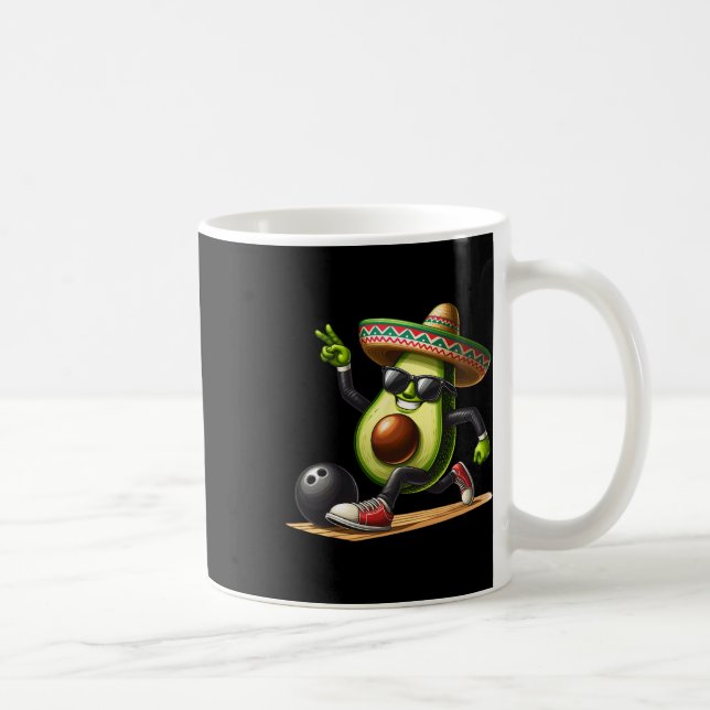 Taza De Café Aguacate con habilidades de bolos Cinco De Mayo Di (Derecha)