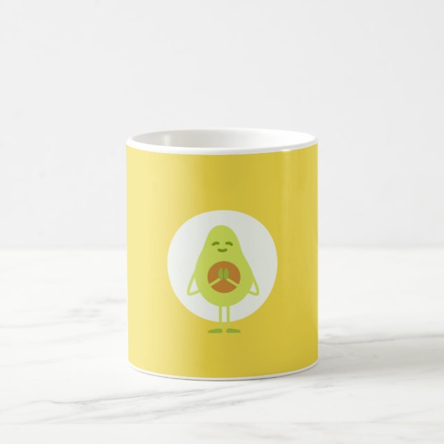 Taza De Café Aguacate de la yoga (Centro)