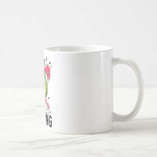 Taza De Café Aguacate Jugando Boxeo Comida Saludable Vegetarian