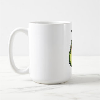 Taza De Café Aguacate Kawaii Lindo Parpadeando con Gafas