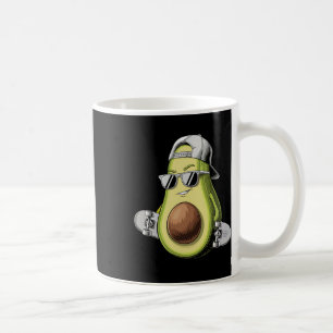 Taza De Café Aguacate Skateboarding Genial Aguacate Con Gorra