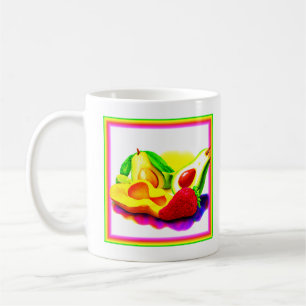 Taza De Café Aguacate tropical, fresa y mango. ¡Hazte con una e
