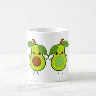 Taza De Café Aguacates cortos con las manos mug
