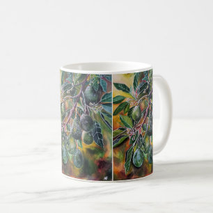 Taza De Café Aguacates en el sol de otoño Pintura de Alfred Fox