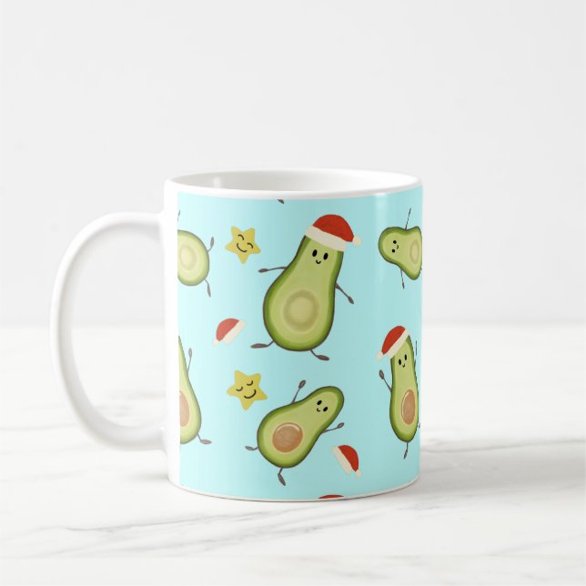 Taza De Café Aguacates y Navidad (Izquierda)