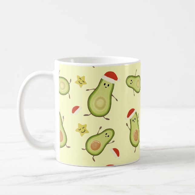 Taza De Café Aguacates y Navidad (Izquierda)