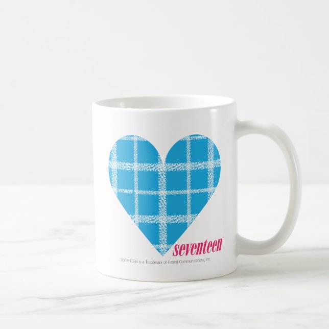 Taza De Café Aguamarina 2 de la tela escocesa (Derecha)