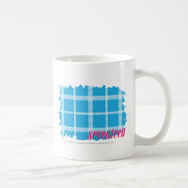 Taza De Café Aguamarina 4 de la tela escocesa (Derecha)