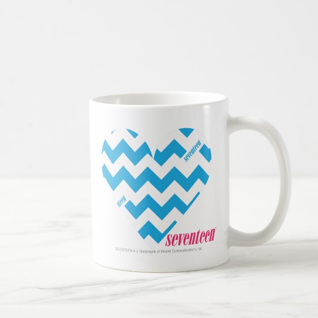 Taza De Café Aguamarina 4 del zigzag (Derecha)