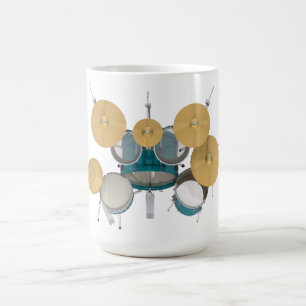 Taza De Café Aguamarina/batería de la turquesa: