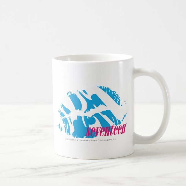 Taza De Café Aguamarina de la cebra (Derecha)