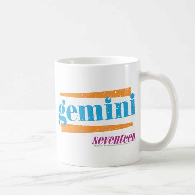 Taza De Café Aguamarina de los géminis (Derecha)