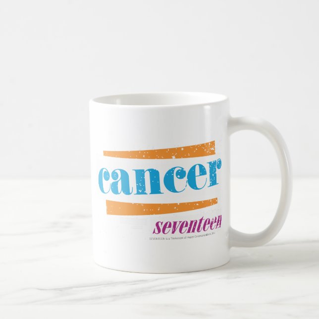 Taza De Café Aguamarina del cáncer (Derecha)