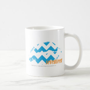 Taza De Café Aguamarina del zigzag